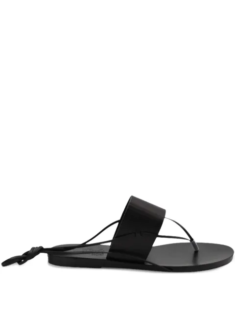 Ancient Greek Sandals Aratro strap sandals Black ARATROVACHETTABLACK