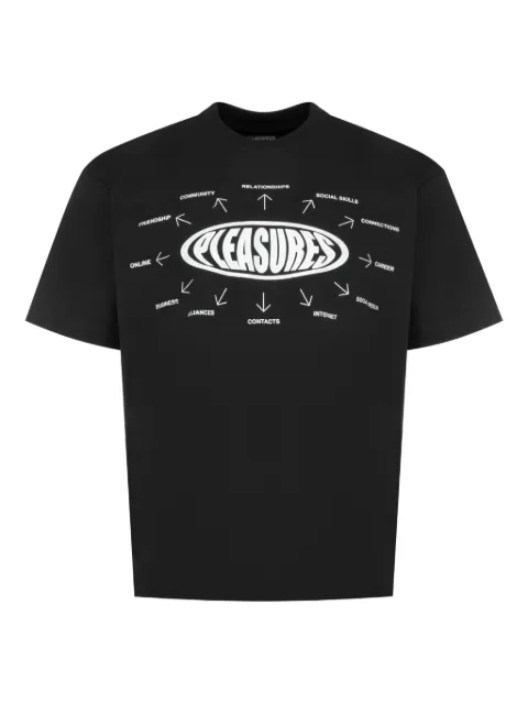 Pleasures logo overview t-shirt Black P25F084