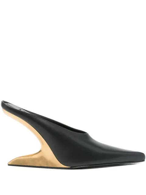 Alexander Wang 105mm Boomerang mules Black 30425M001