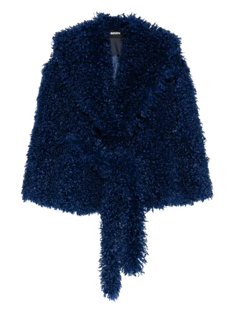 ROTATE BIRGER CHRISTENSEN faux-fur belted jacket Blue 1146471587