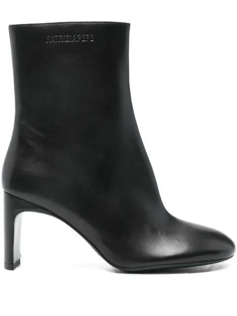 Patrizia Pepe 80mm leather boots Black 2Y0036L048K103