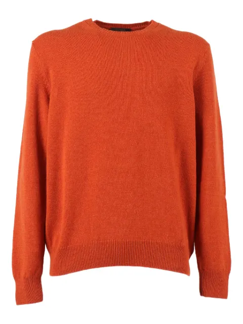 Zanone crew-neck sweater Orange 810234ZN207