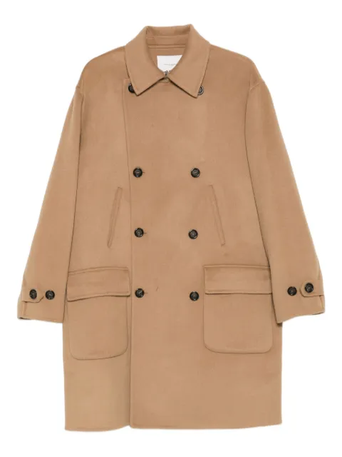 Paolo Pecora double-breasted coat Brown N03161001178