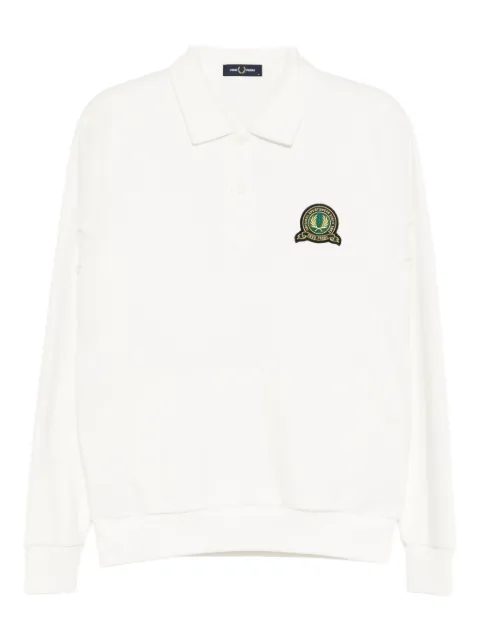 Fred Perry logo-embroidered polo shirt White M1382