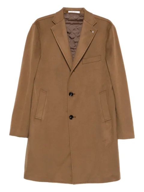 Tagliatore button-fastening single-breasted coat Brown 010056U25I124