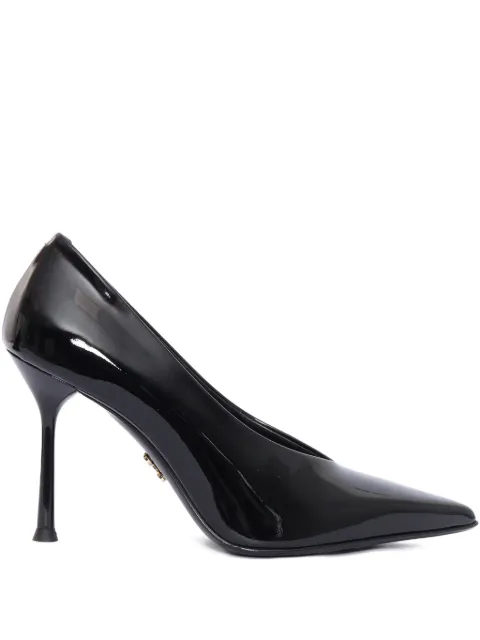 Sergio Levantesi 100mm Moderna56 leather pumps Black MODERNA56VERNICE