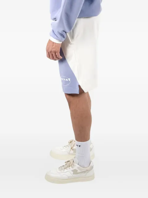 WHYAT circle logo shorts Purple WHY23S051