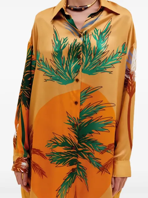 Raquel Diniz Paula silk mini dress Orange 5M00003