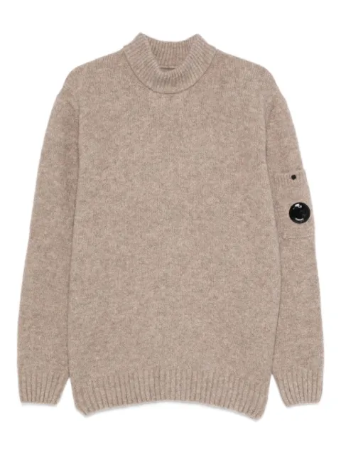 C.P. Company Lens-detail sweater Neutrals 19CMKN282A110509A