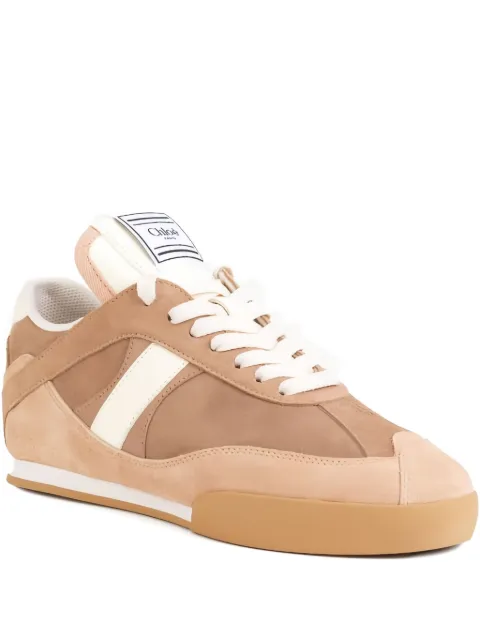 Chloé Kick logo-patch sneakers Neutrals CHC25A07IMS527527