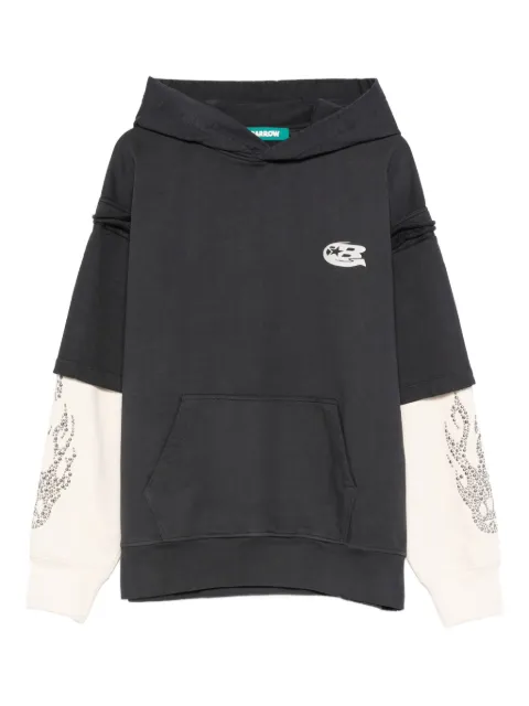 BARROW logo-print hoodie Grey F5BWUAHS116