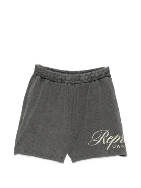 Represent logo-print shorts Grey OCM41237