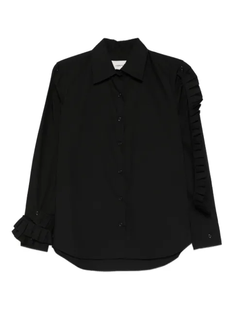Coperni ruffle-detailing shirt Black COPCH73F2057