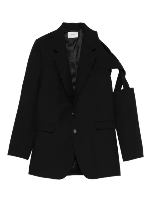Coperni cut-out blazer Black COPV88F3004