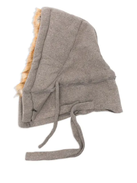 Ottolinger faux-fur trimmed balaclava Grey 12990332801
