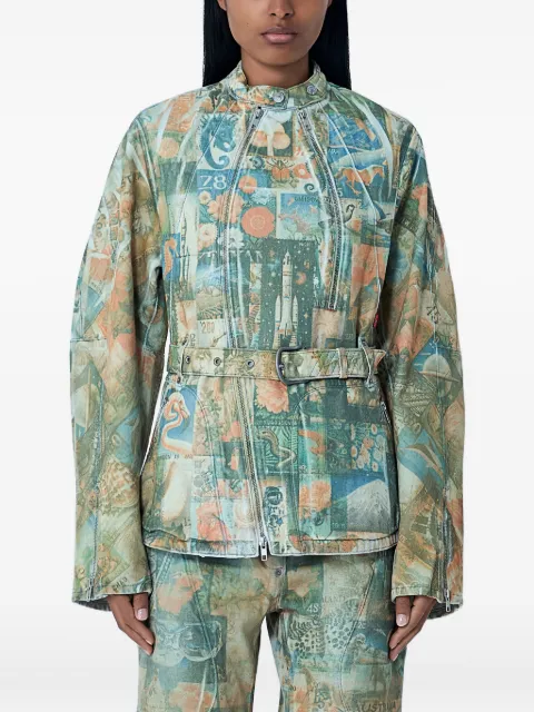 Kiko Kostadinov x Levi's Carina belt-detail jacket Neutrals 003IR0000