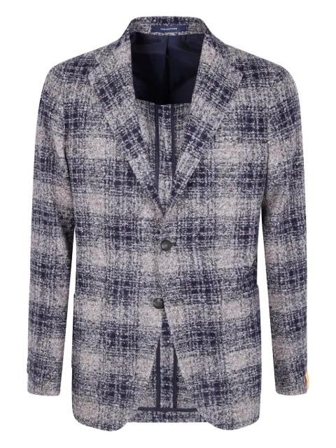 Tagliatore plaid single-breasted jacket Blue 1SMJ22KEB855