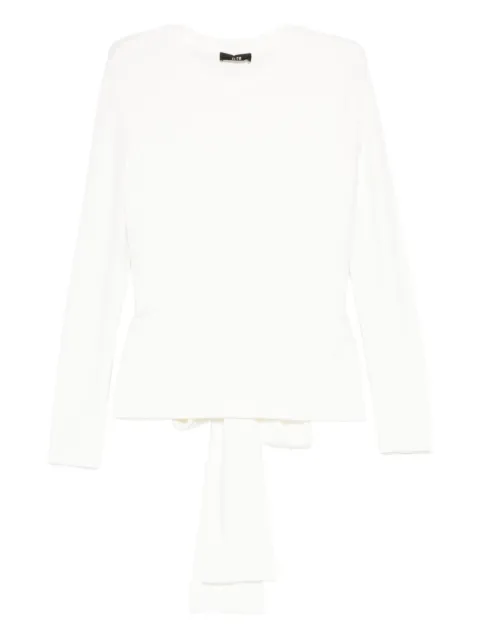 Eleh bow-embellished jumper White 250243