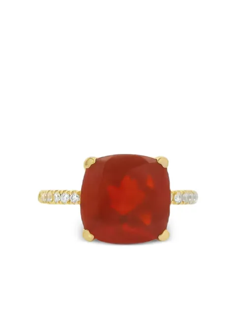 Lisa Nik 18K yellow gold diamond and opal ring Gold FOCS10RGYD