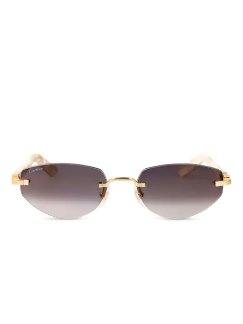 Cartier Eyewear rimless sunglasses Gold CT0580S003