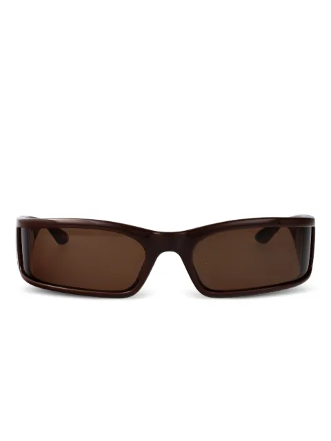 Balenciaga Eyewear rectangle logo sunglasses Brown BB0458S