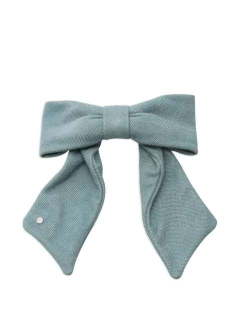 Hermès Pre-Owned 2020s Karma twill bow hair clip Blue 1017371