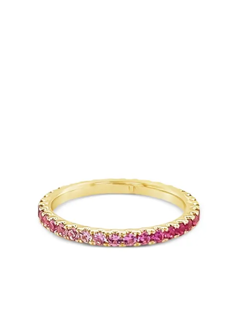 Lisa Nik 18K yellow gold Ombre Skinny sapphire ring Gold PSRBBNDY74