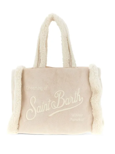 MC2 Saint Barth Colette shearling tote bag Neutrals COL003100208I11EMB