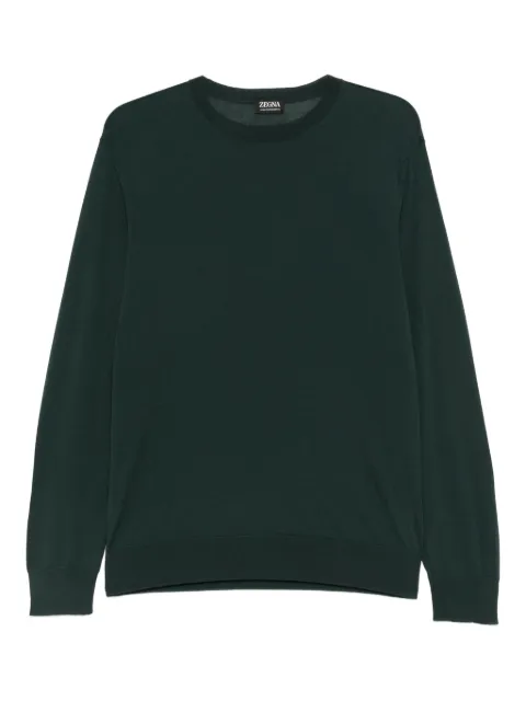 Zegna round-neck sweater Green UGM00A2110