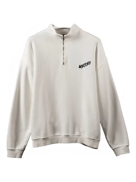 WHYAT Monte-Carlo half-zip sweatshirt White WHF1MF01ACJE258PPT