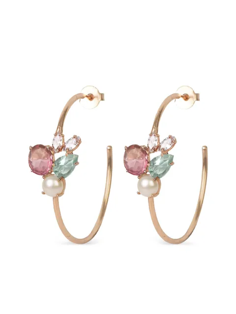 ATELIER MON Candy Cabana hoop earrings Gold EAS037