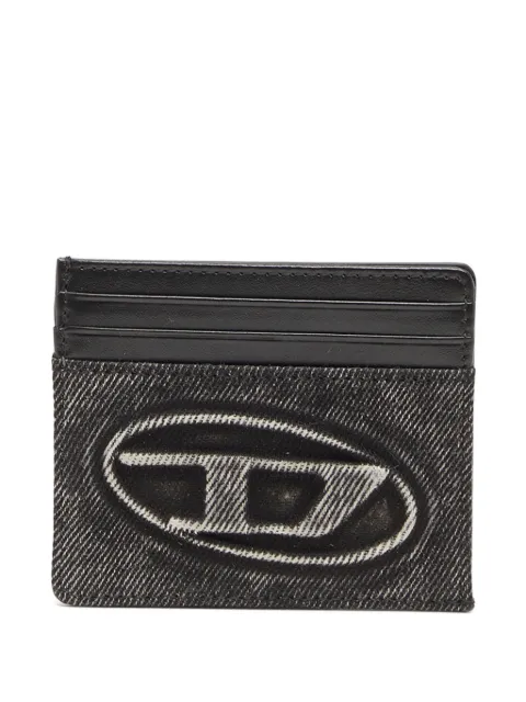 Diesel logo-embossed card case Black X10611P8764