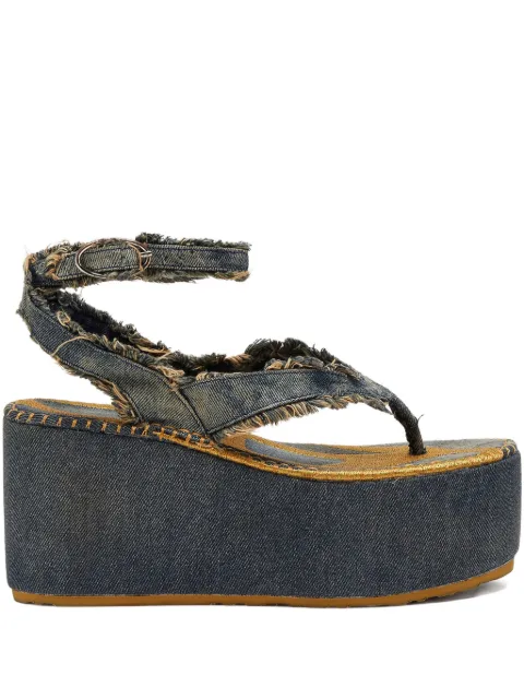 Diesel Sa-Nicola platform sandals Blue Y03837P8093