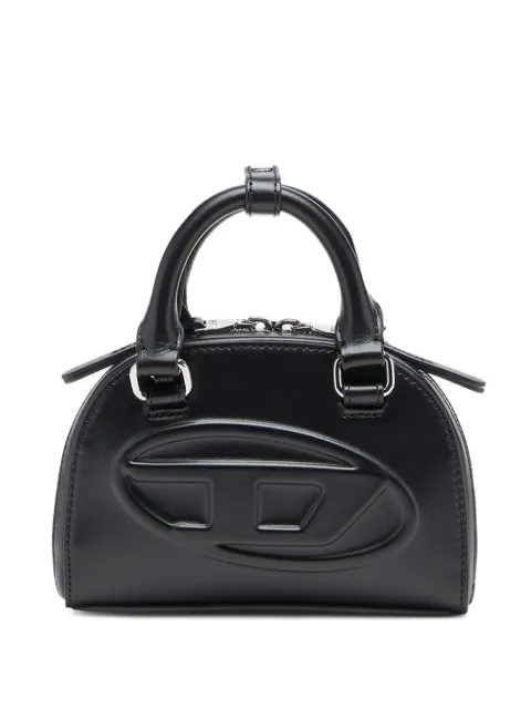 Diesel 1DR Dome-slim bowling bag in nappa leather Black X10464P8279