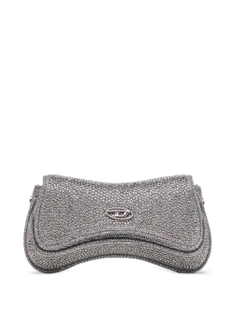 Diesel Play-small crossbody bag with crystal Silver X10521P8766
