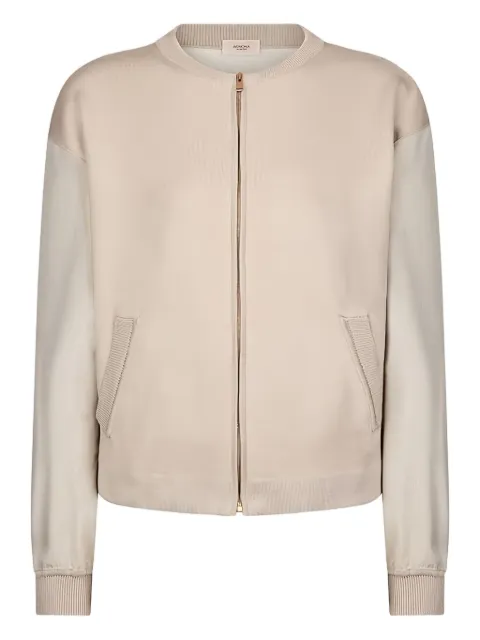 Agnona zip-up knitted cardigan Neutrals KH07018