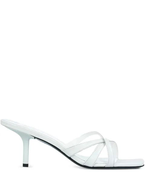 BY FAR Julie criss-cross sandals White MWFHO020CL034WH025PL