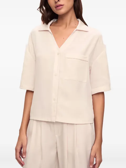 Eberjey pocket woven top Neutrals T4777SS