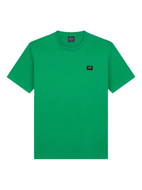 Paul & Shark logo-patch T-shirt Green C0P100261