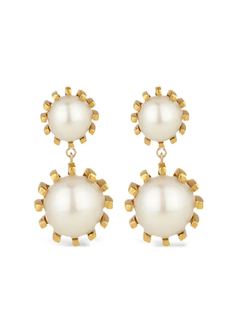 ATELIER MON freshwater pearl plated earrings Gold AME3017PRL