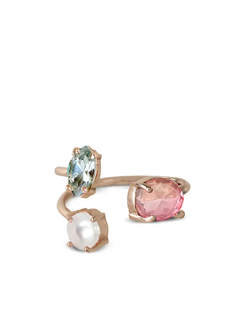 ATELIER MON three-stone ring Gold RAR041A