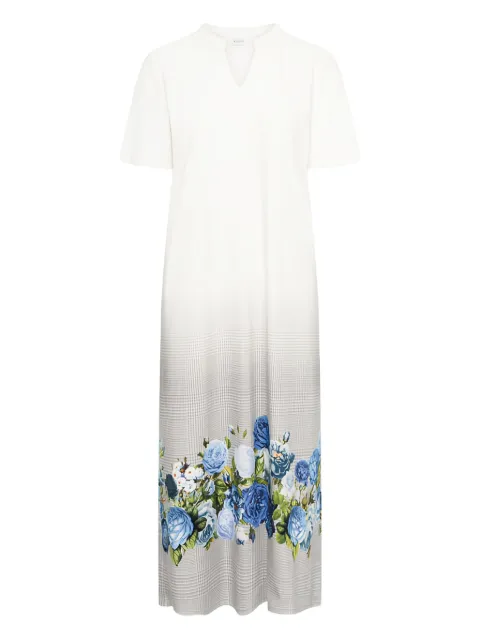Rochas v-neck floral nightdress White 1243774