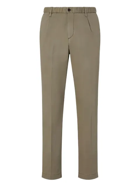 Corneliani pleated button-fastening trousers Green 934ED69320127059