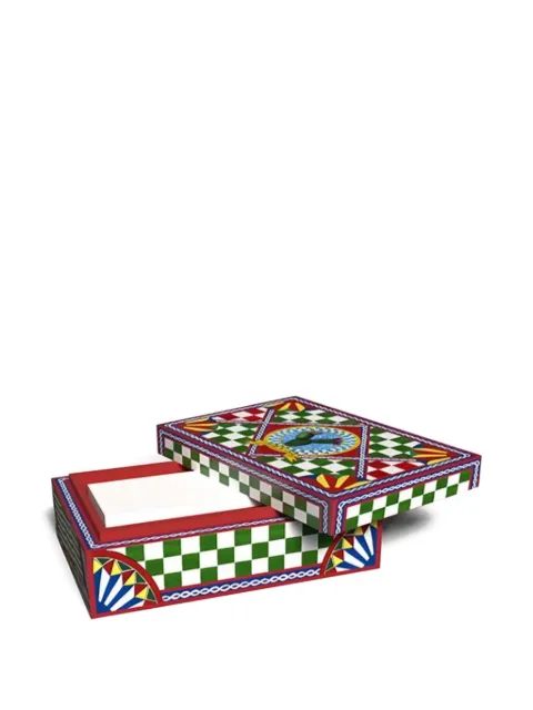Dolce & Gabbana patterned domino box (17cm x 13 cm) Red TCC211TCAMYUC030