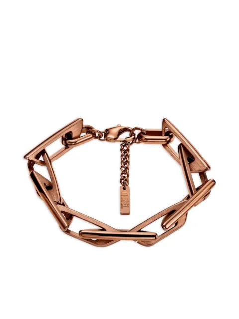 Diesel barbed interlocking chain bracelet Pink DX164500DJW