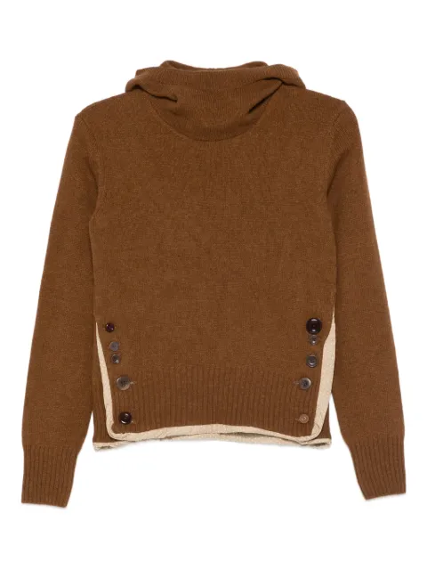 Undercover contrasting-trim jumper Brown UC2E1909