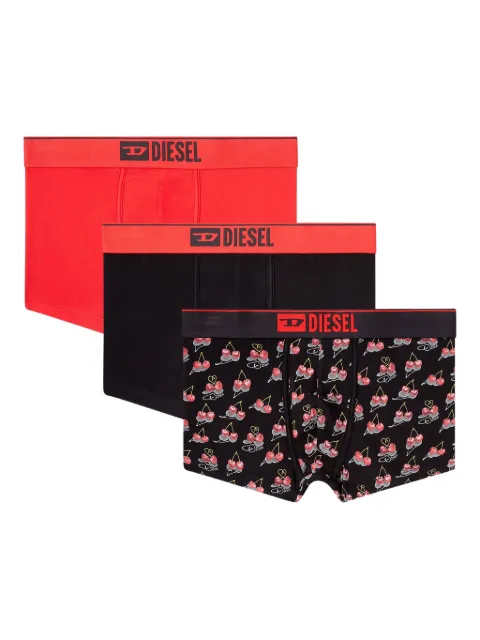 Diesel Damien-Gft logo-cherry heart boxer (pack of three) Black A178050NSEN