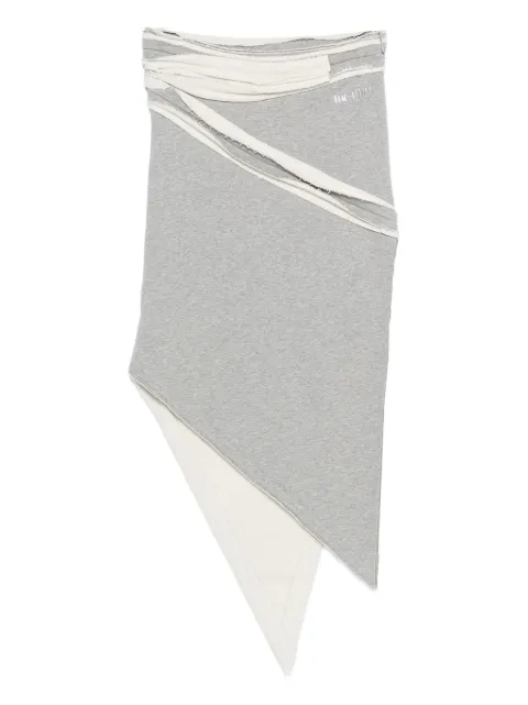 The Attico asymmetric midi skirt Grey 251WCS00277JJF003AA