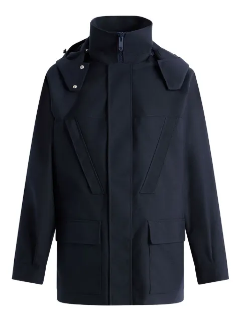 Bally detachable-hood parka Blue MOU0B0NY339