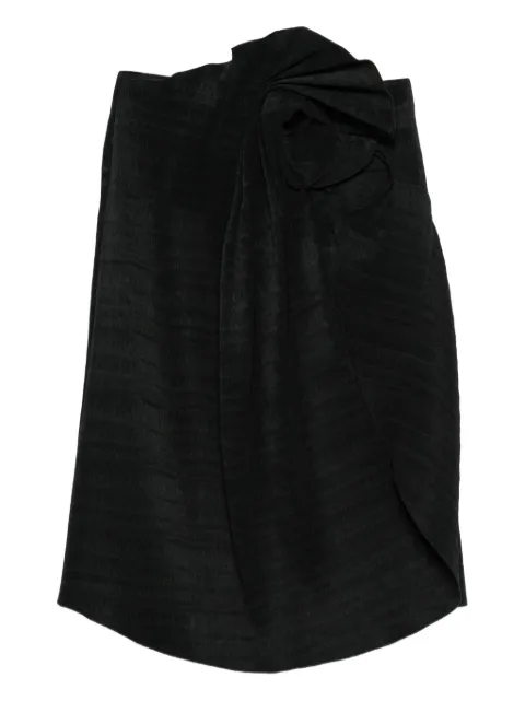 Magda Butrym floral-knot skirt Black 253925
